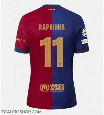 Barcelona Raphinha Belloli #11 Prima Maglia 2024-25 Manica Corta